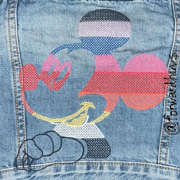 Gap Kids Disney Trucker Jacket – Mickey Mouse Embroidery - Size XS (4–5T) - Picture 7 of 10